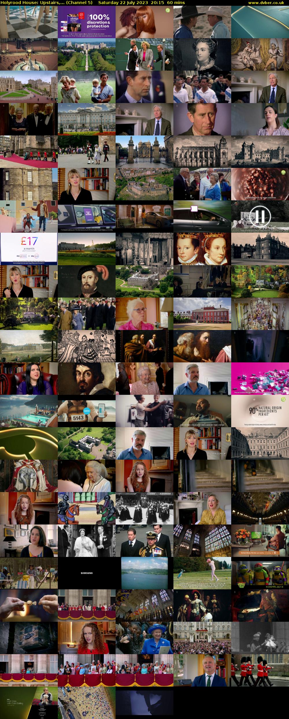 Holyrood House: Upstairs,... (Channel 5) Saturday 22 July 2023 20:15 - 21:15
