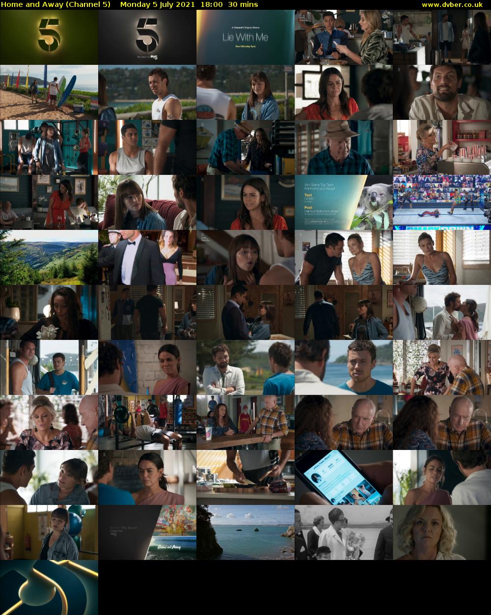 Home and Away (Channel 5) Monday 5 July 2021 18:00 - 18:30
