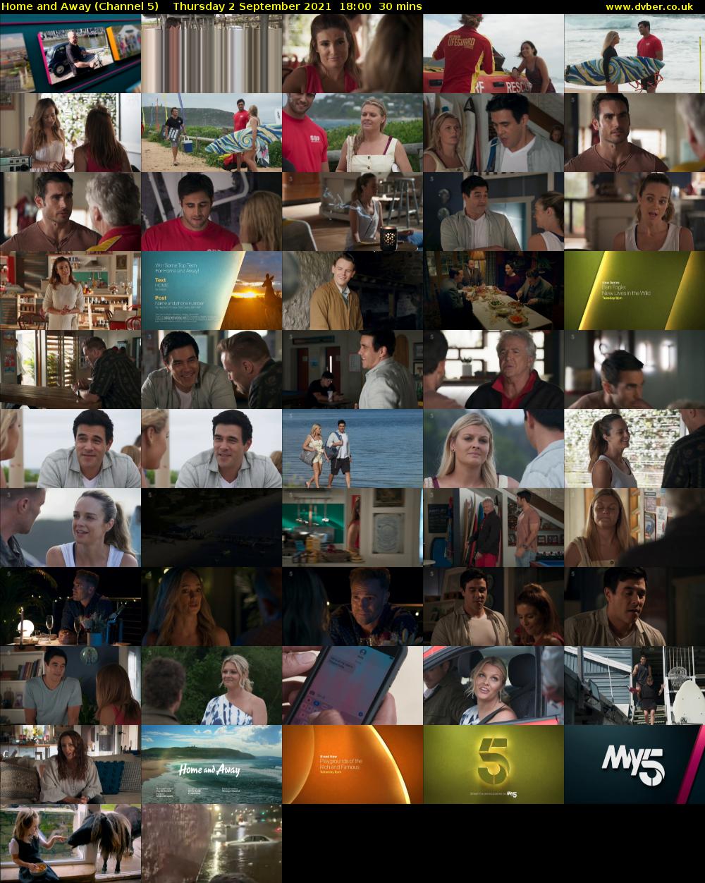 Home and Away (Channel 5) Thursday 2 September 2021 18:00 - 18:30