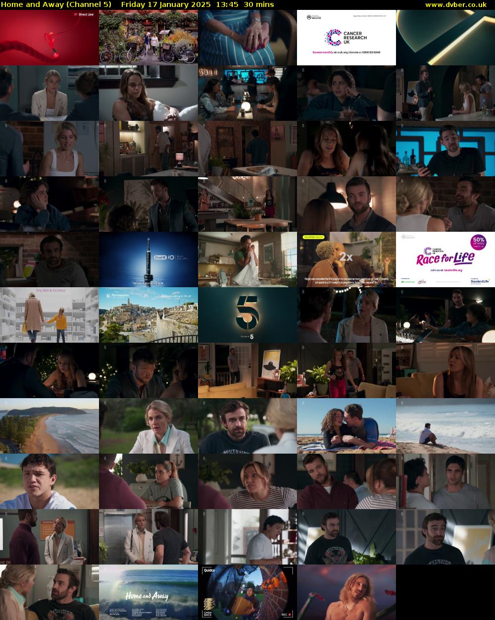 Home and Away (Channel 5) Friday 17 January 2025 13:45 - 14:15