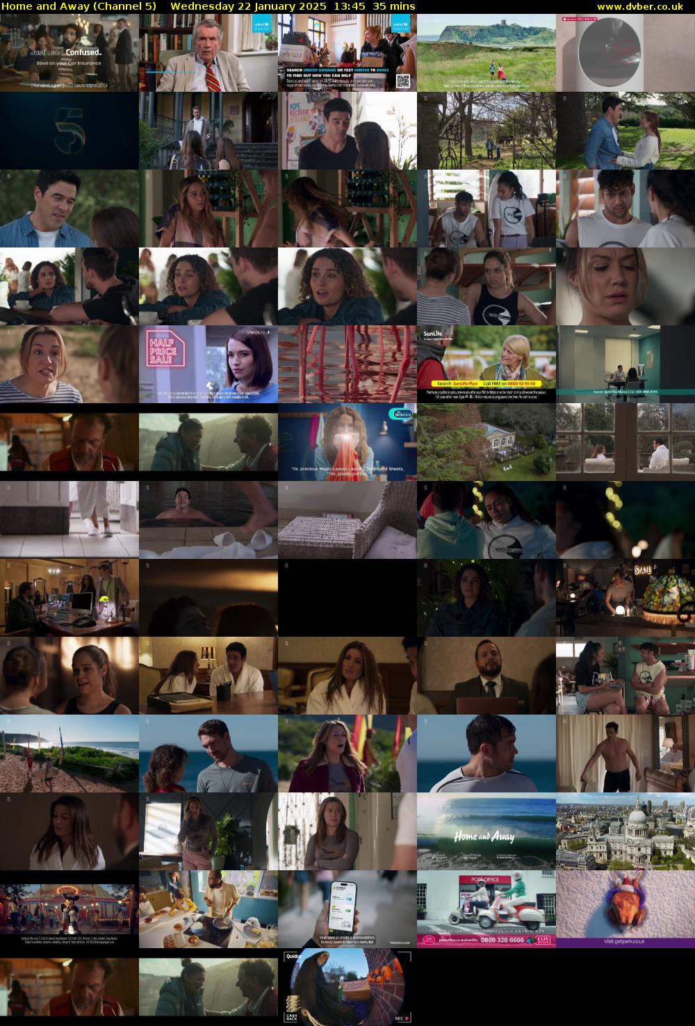 Home and Away (Channel 5) Wednesday 22 January 2025 13:45 - 14:20