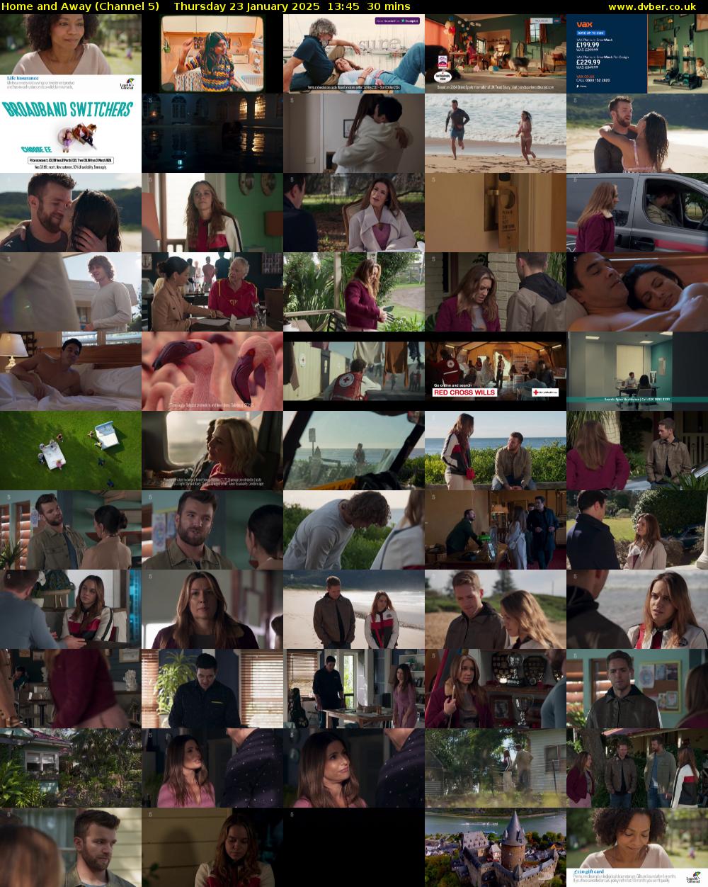 Home and Away (Channel 5) Thursday 23 January 2025 13:45 - 14:15