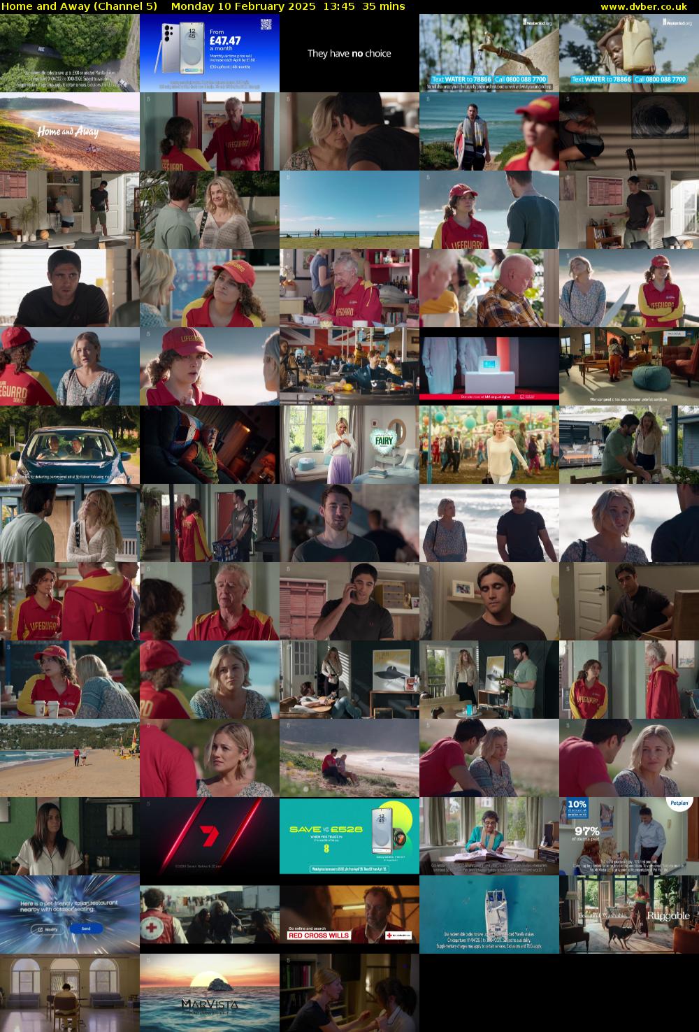 Home and Away (Channel 5) Monday 10 February 2025 13:45 - 14:20