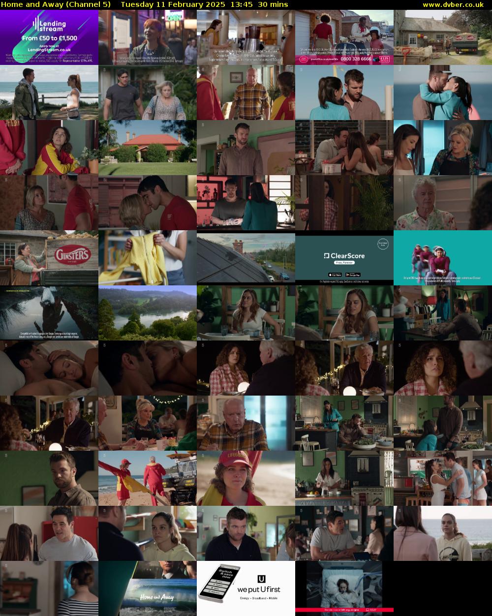 Home and Away (Channel 5) Tuesday 11 February 2025 13:45 - 14:15