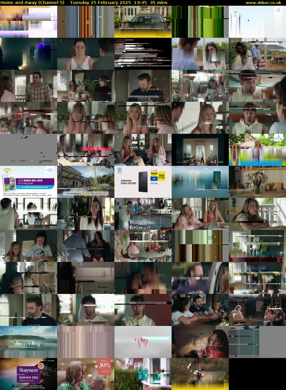 Home and Away (Channel 5) Tuesday 25 February 2025 13:45 - 14:20