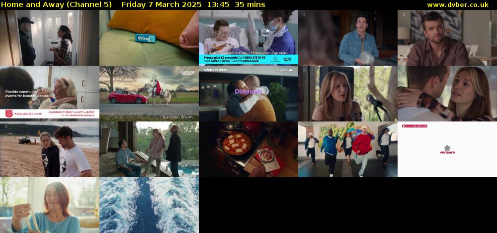 Home and Away (Channel 5) Friday 7 March 2025 13:45 - 14:20