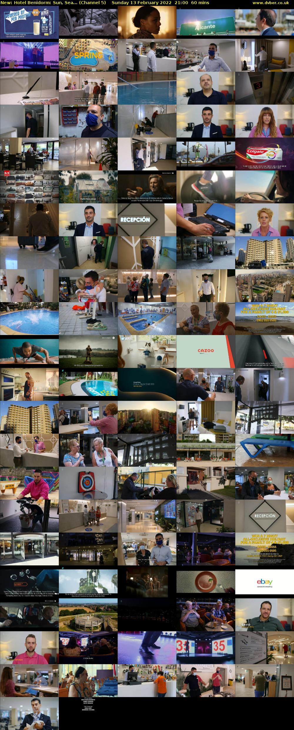 Hotel Benidorm: Sun, Sea... (Channel 5) Sunday 13 February 2022 21:00 - 22:00