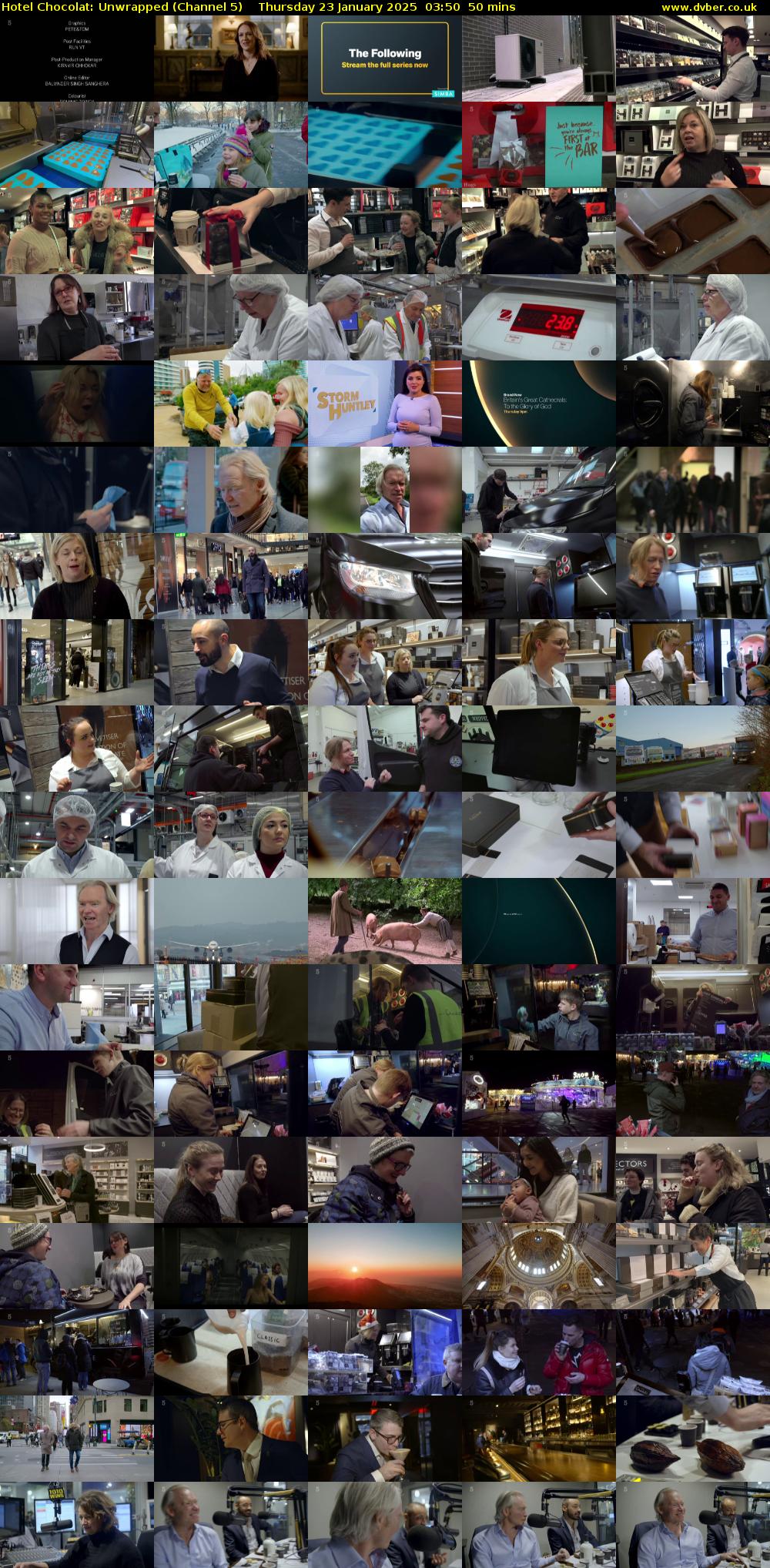 Hotel Chocolat: Unwrapped (Channel 5) Thursday 23 January 2025 03:50 - 04:40