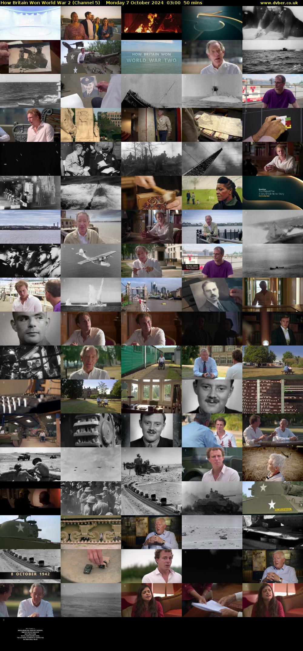 How Britain Won World War 2 (Channel 5) Monday 7 October 2024 03:00 - 03:50