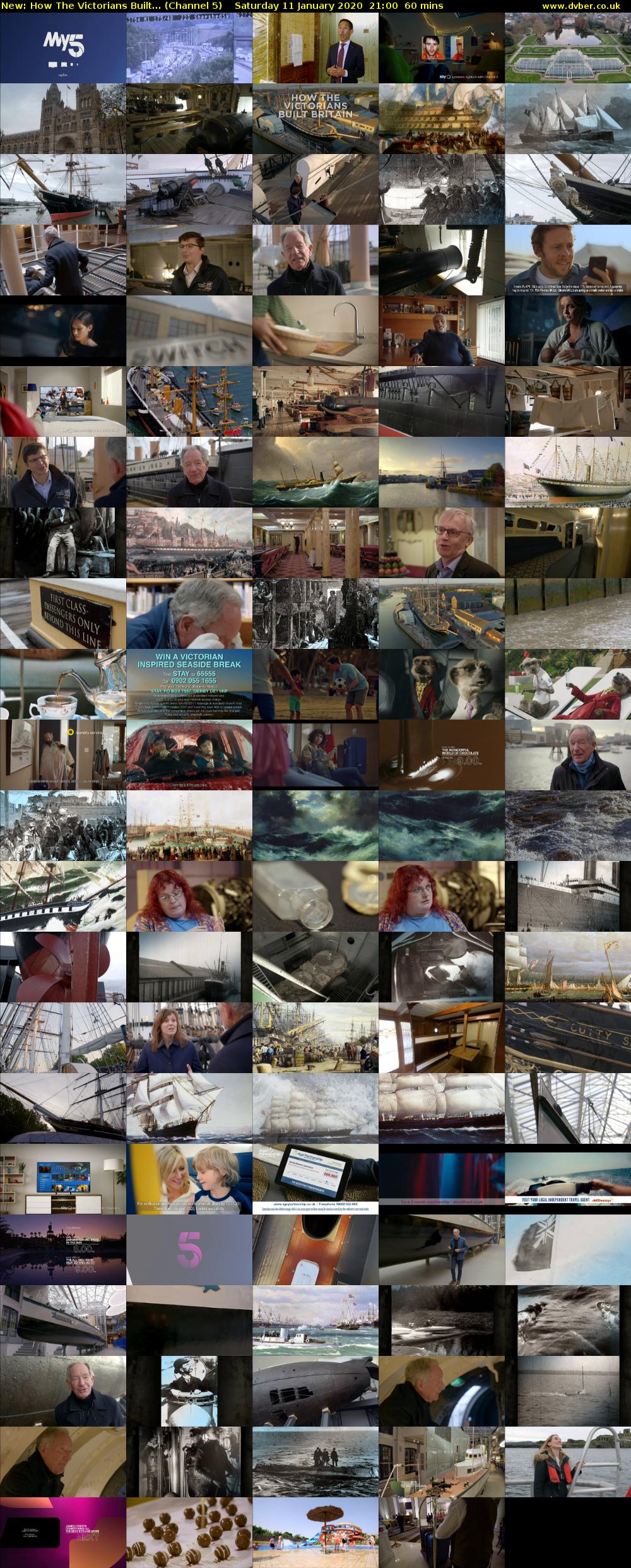 How The Victorians Built... (Channel 5) Saturday 11 January 2020 21:00 - 22:00