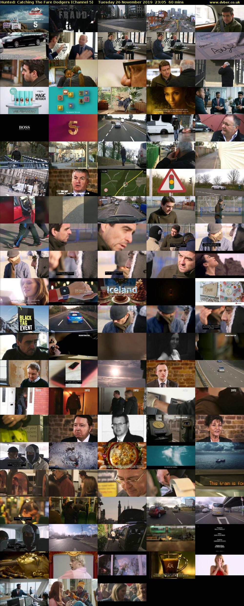 Hunted: Catching The Fare Dodgers (Channel 5) Tuesday 26 November 2019 23:05 - 00:05