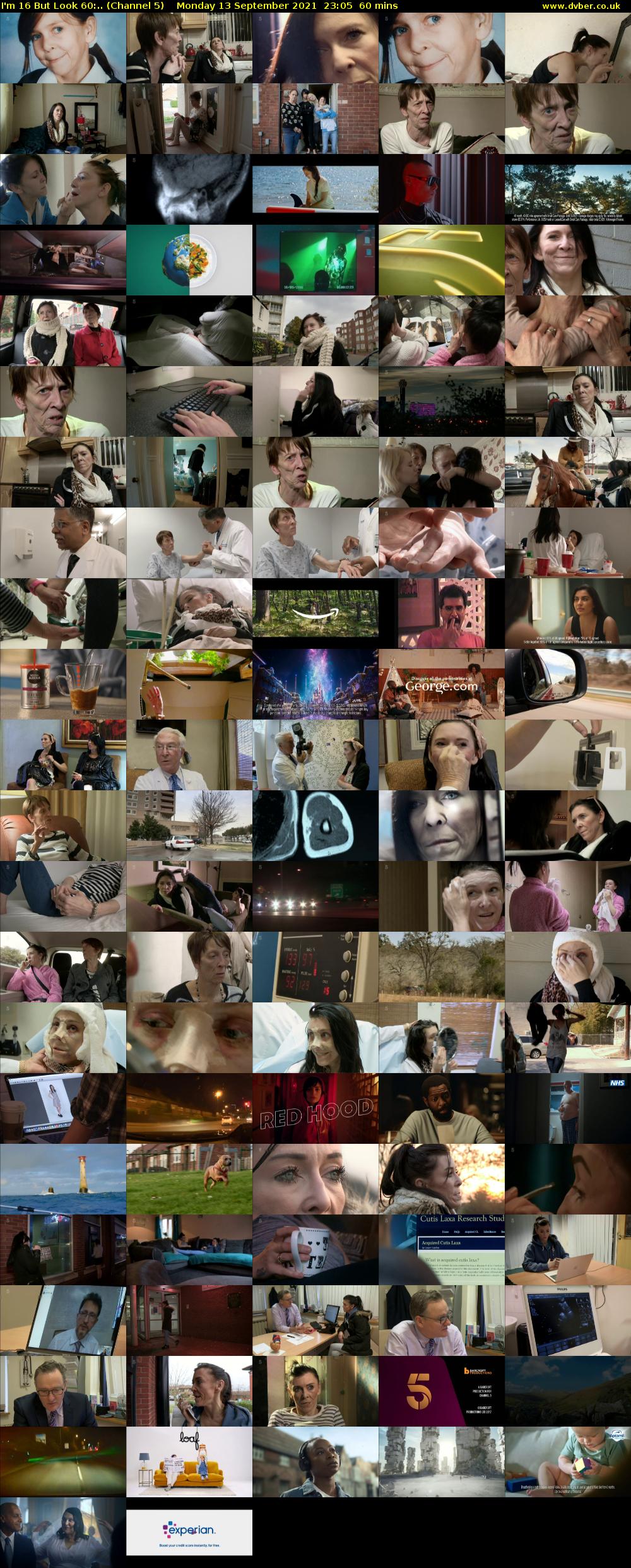 I'm 16 But Look 60:.. (Channel 5) Monday 13 September 2021 23:05 - 00:05