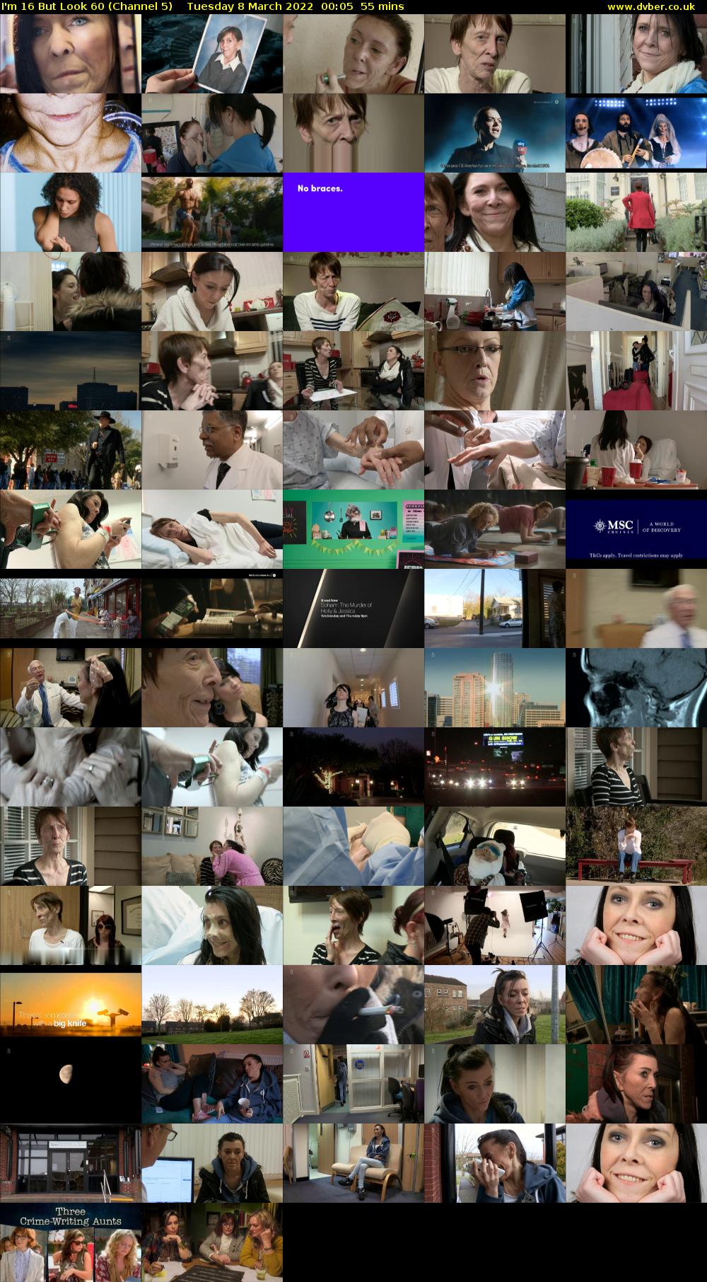 I'm 16 But Look 60 (Channel 5) Tuesday 8 March 2022 00:05 - 01:00