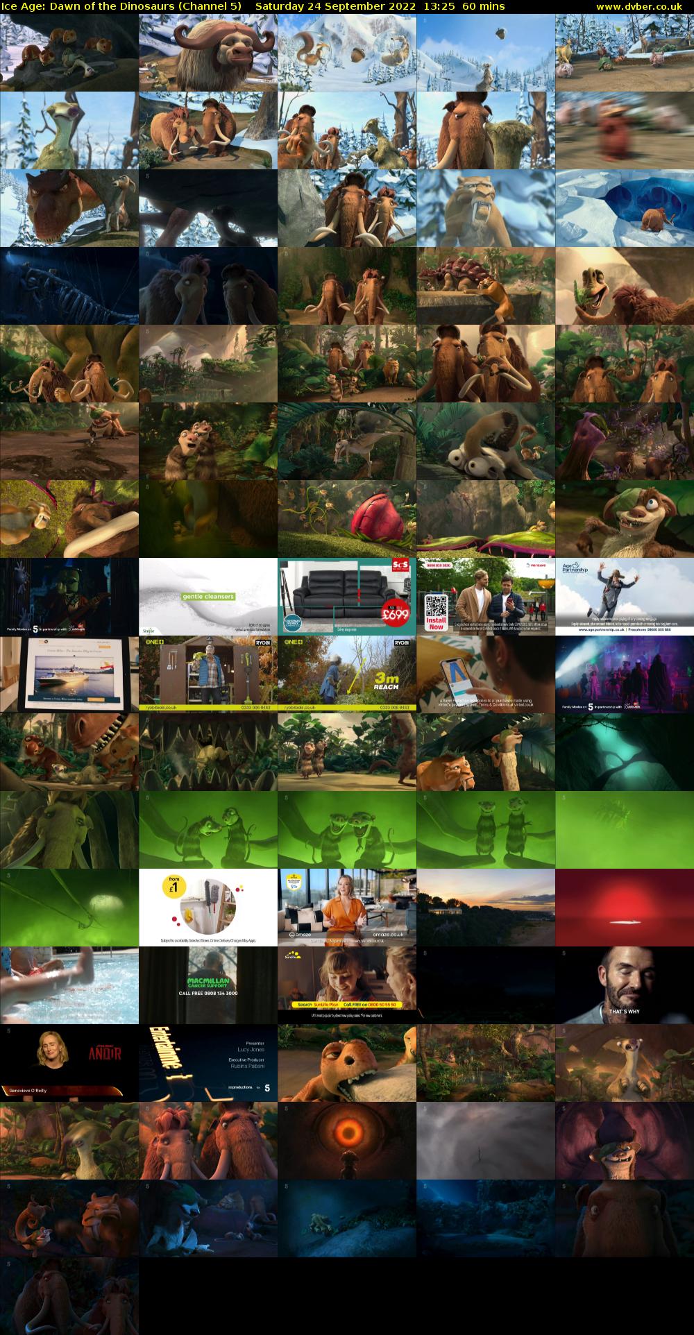 Ice Age: Dawn of the Dinosaurs (Channel 5) Saturday 24 September 2022 13:25 - 14:25