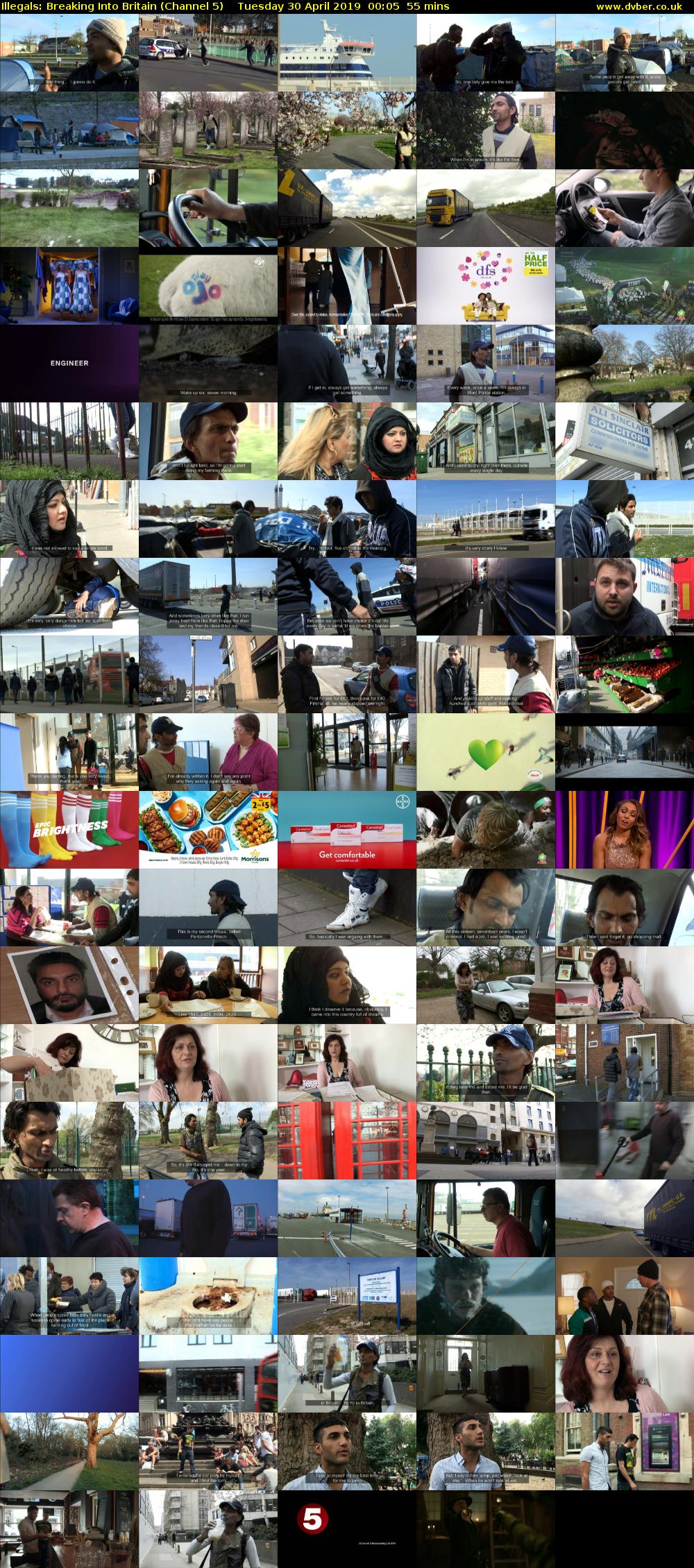 Illegals: Breaking Into Britain (Channel 5) Tuesday 30 April 2019 00:05 - 01:00