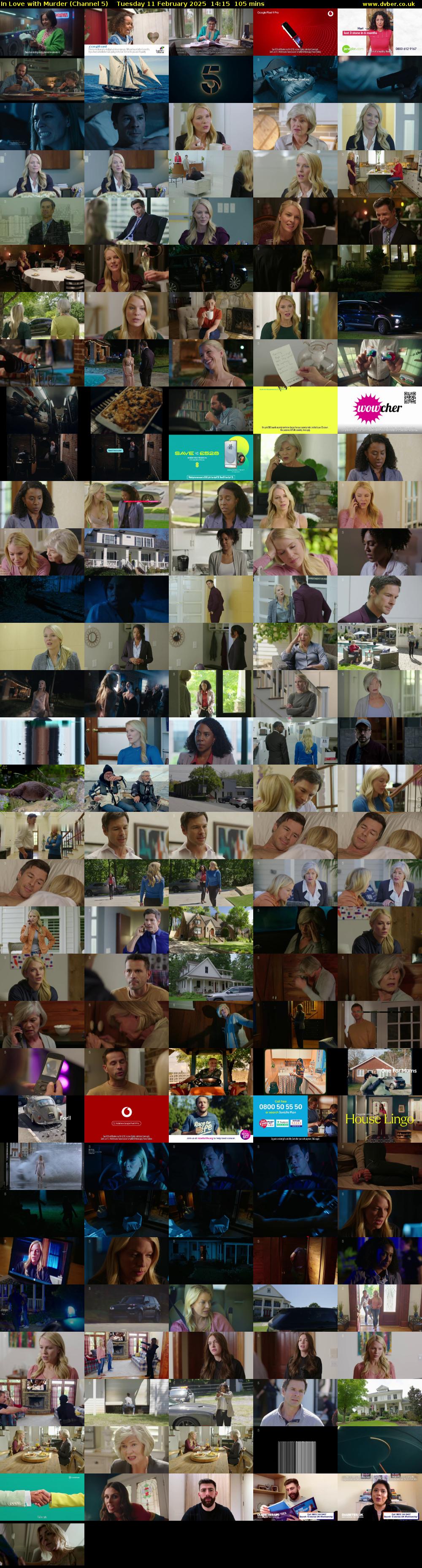 In Love With Murder (Channel 5) Tuesday 11 February 2025 14:15 - 16:00