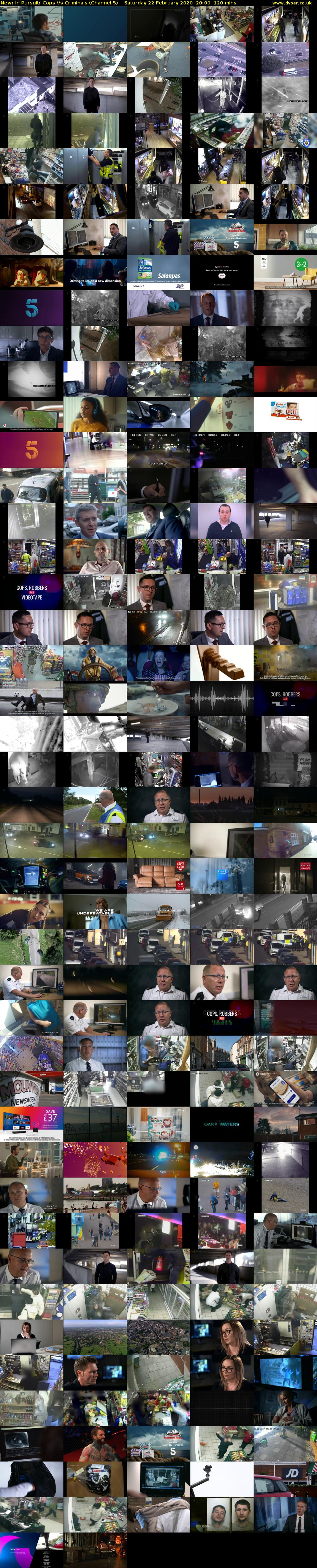 In Pursuit: Cops Vs Criminals (Channel 5) Saturday 22 February 2020 20:00 - 22:00