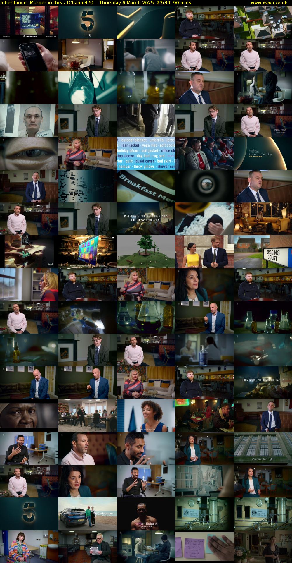 Inheritance: Murder in the... (Channel 5) Thursday 6 March 2025 23:30 - 01:00