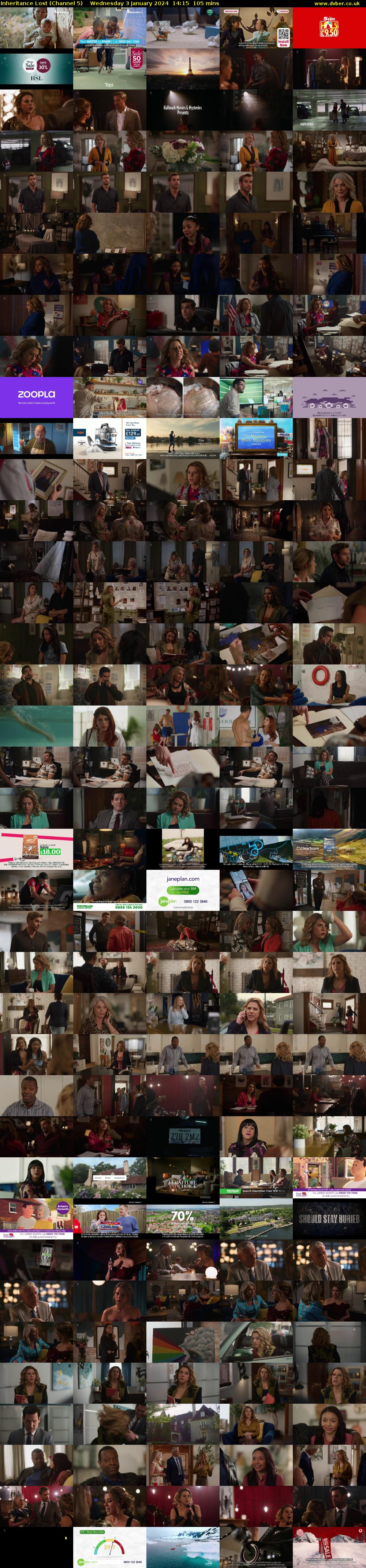 Inheritance Lost (Channel 5) Wednesday 3 January 2024 14:15 - 16:00