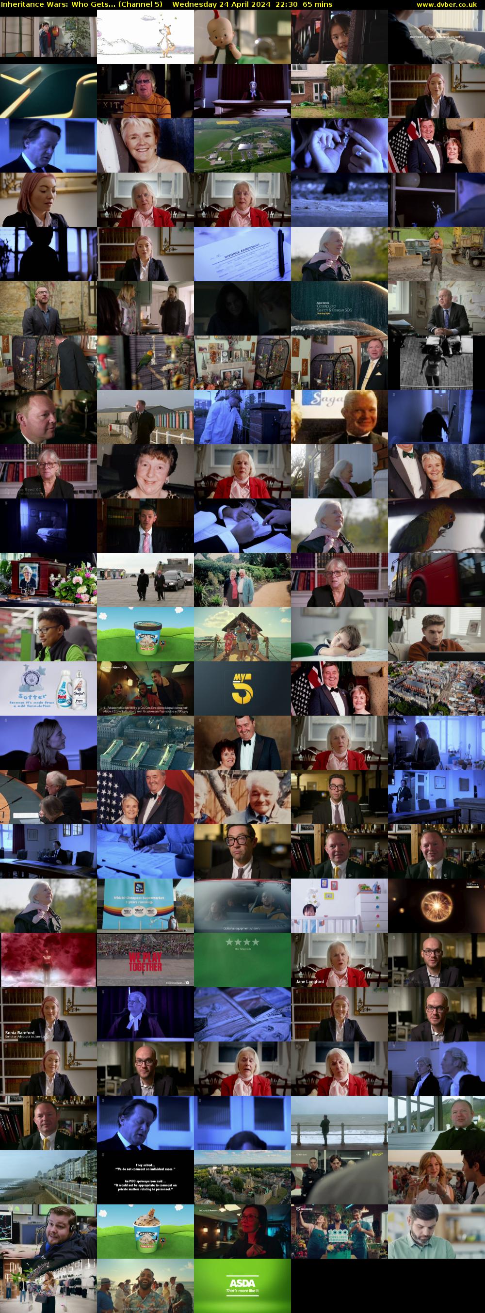 Inheritance Wars: Who Gets... (Channel 5) Wednesday 24 April 2024 22:30 - 23:35