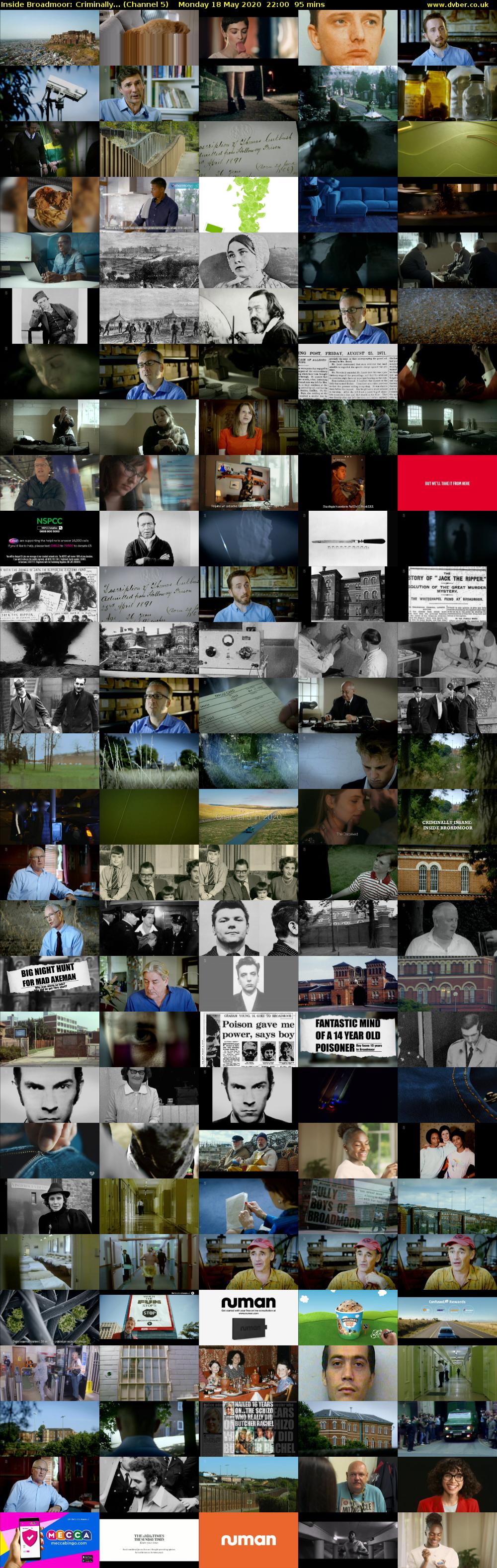 Inside Broadmoor: Criminally... (Channel 5) Monday 18 May 2020 22:00 - 23:35