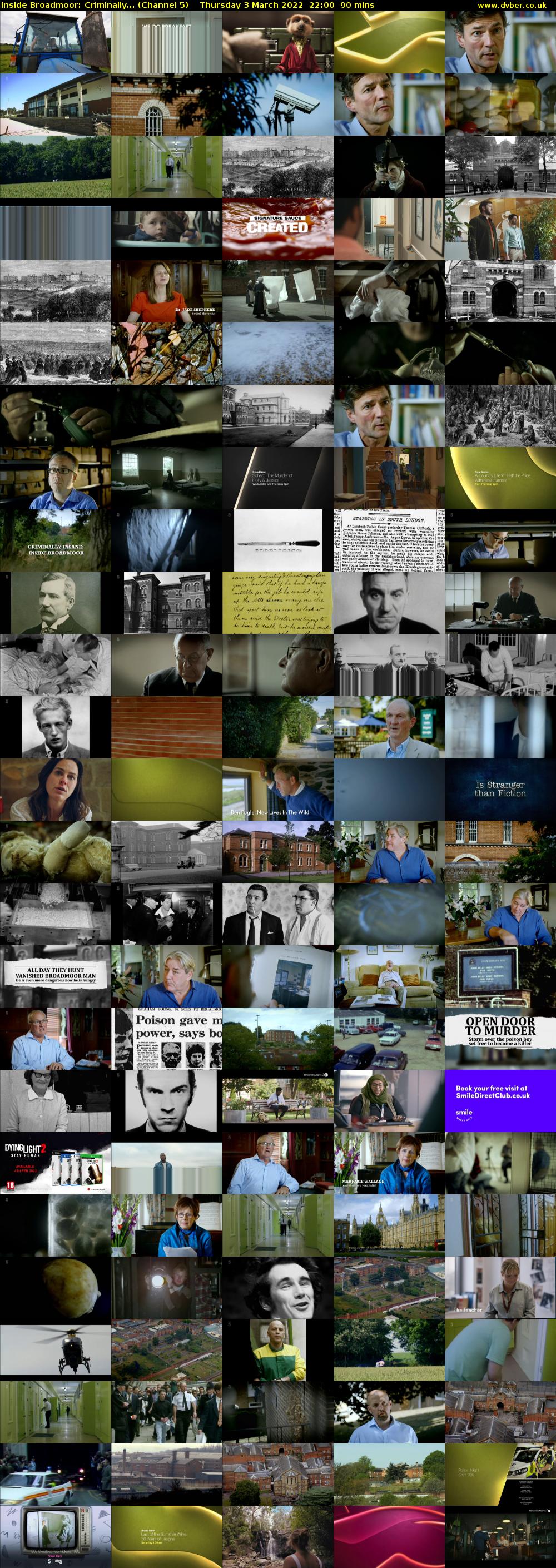 Inside Broadmoor: Criminally... (Channel 5) Thursday 3 March 2022 22:00 - 23:30