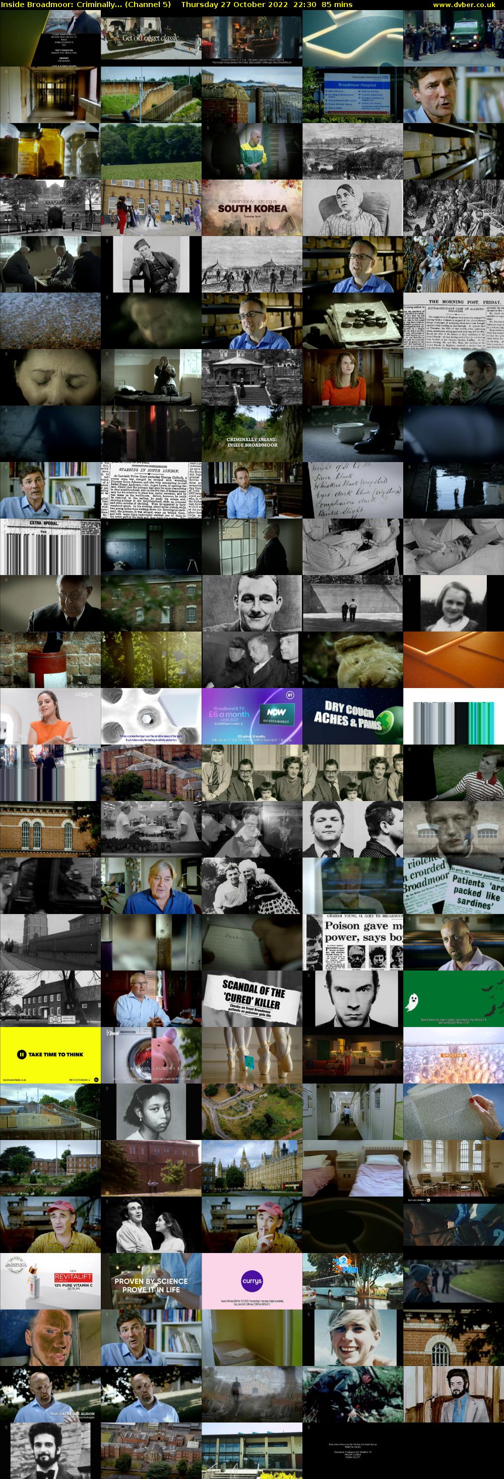 Inside Broadmoor: Criminally... (Channel 5) Thursday 27 October 2022 22:30 - 23:55