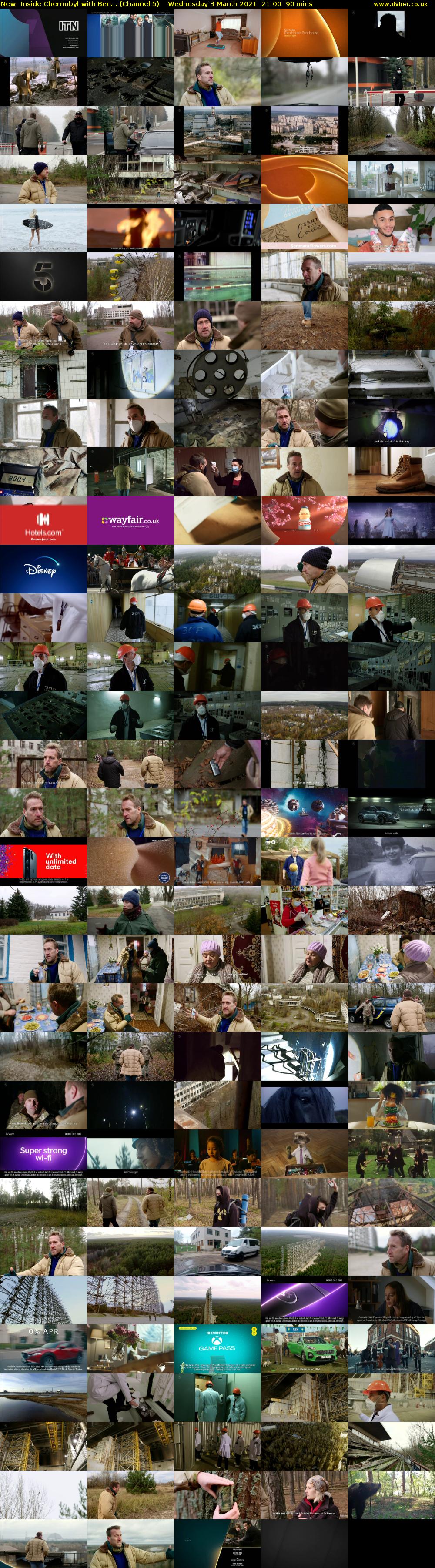 Inside Chernobyl with Ben... (Channel 5) Wednesday 3 March 2021 21:00 - 22:30