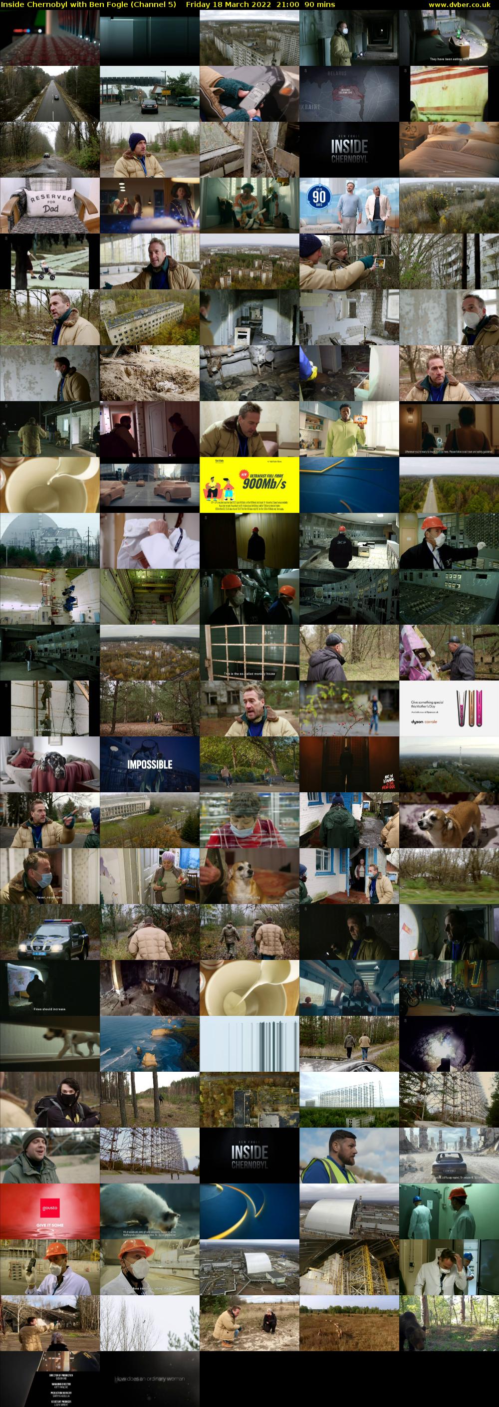Inside Chernobyl with Ben Fogle (Channel 5) Friday 18 March 2022 21:00 - 22:30
