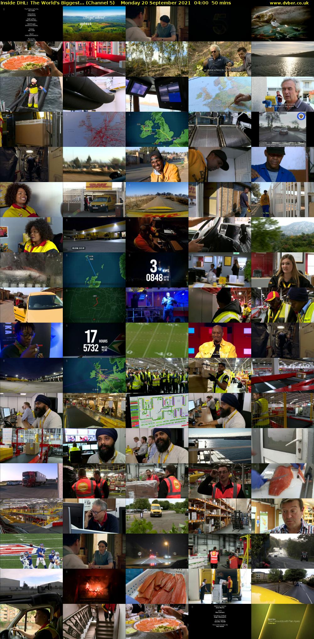 Inside DHL: The World's Biggest... (Channel 5) Monday 20 September 2021 04:00 - 04:50