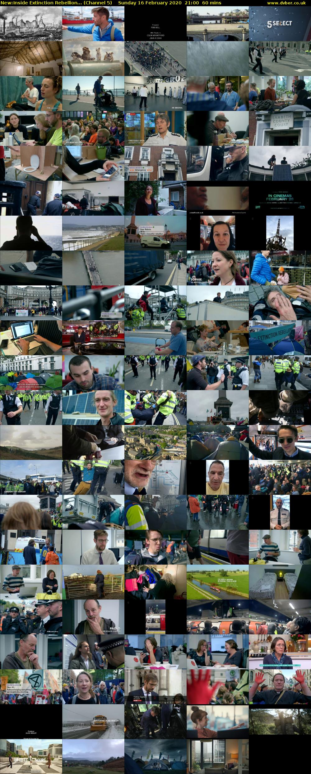 Inside Extinction Rebellion... (Channel 5) Sunday 16 February 2020 21:00 - 22:00