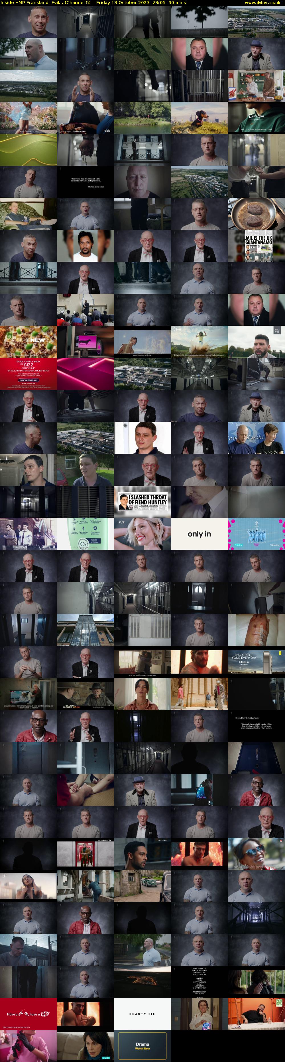 Inside HMP Frankland: Evil... (Channel 5) Friday 13 October 2023 23:05 - 00:35