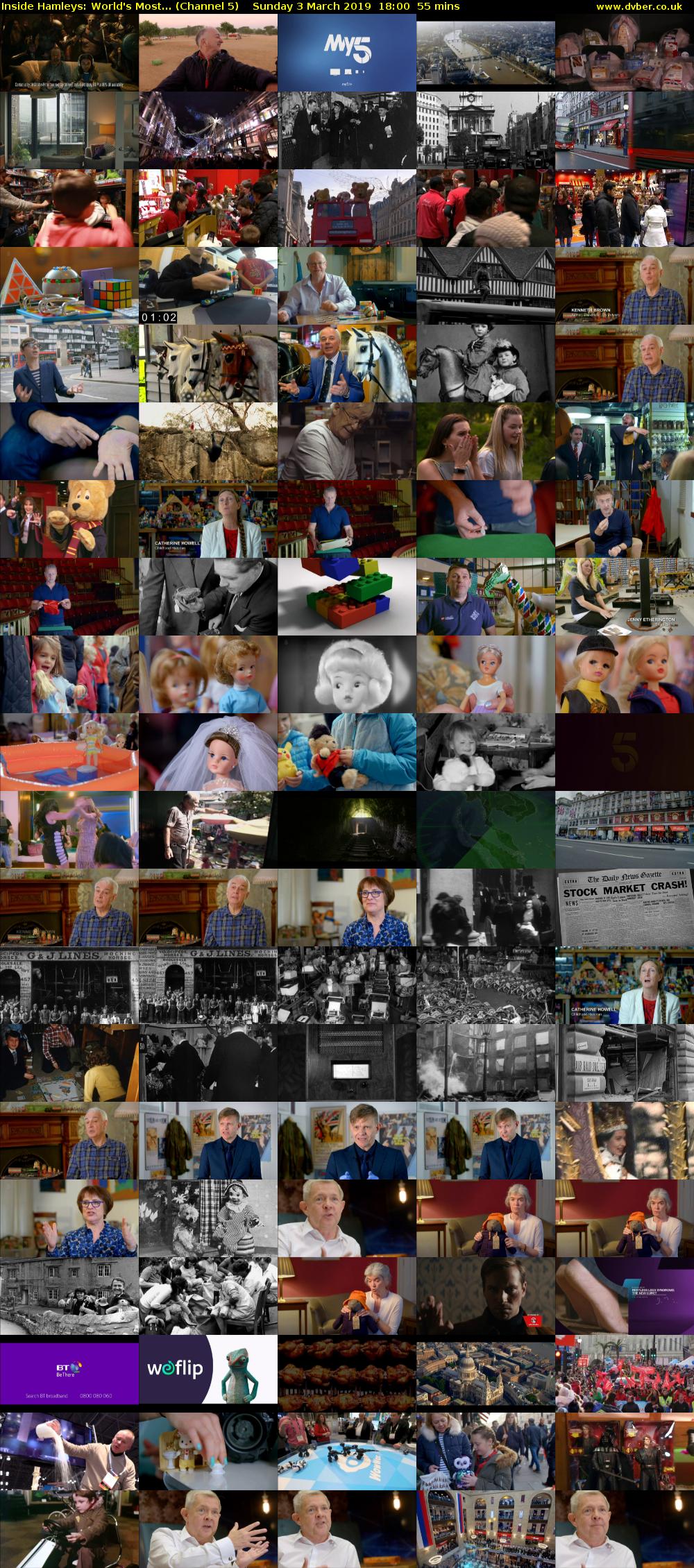 Inside Hamleys: World's Most... (Channel 5) Sunday 3 March 2019 18:00 - 18:55