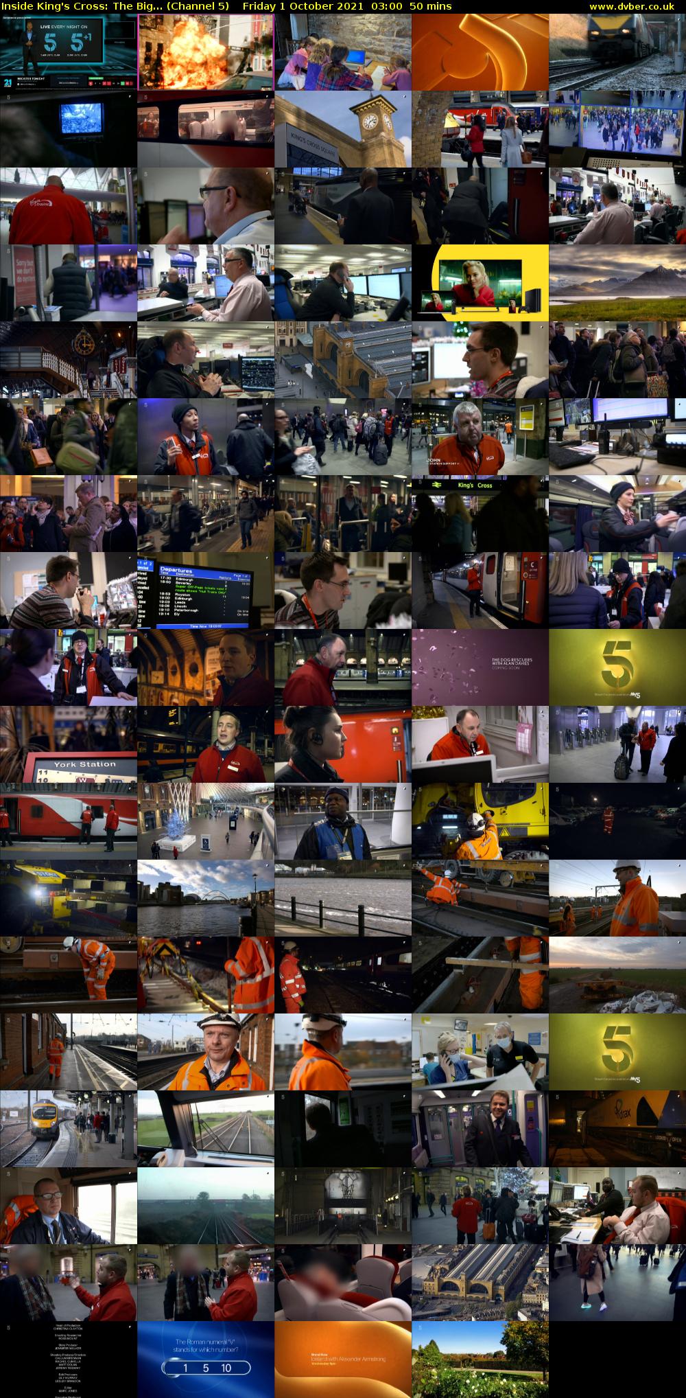 Inside King's Cross: The Big... (Channel 5) Friday 1 October 2021 03:00 - 03:50