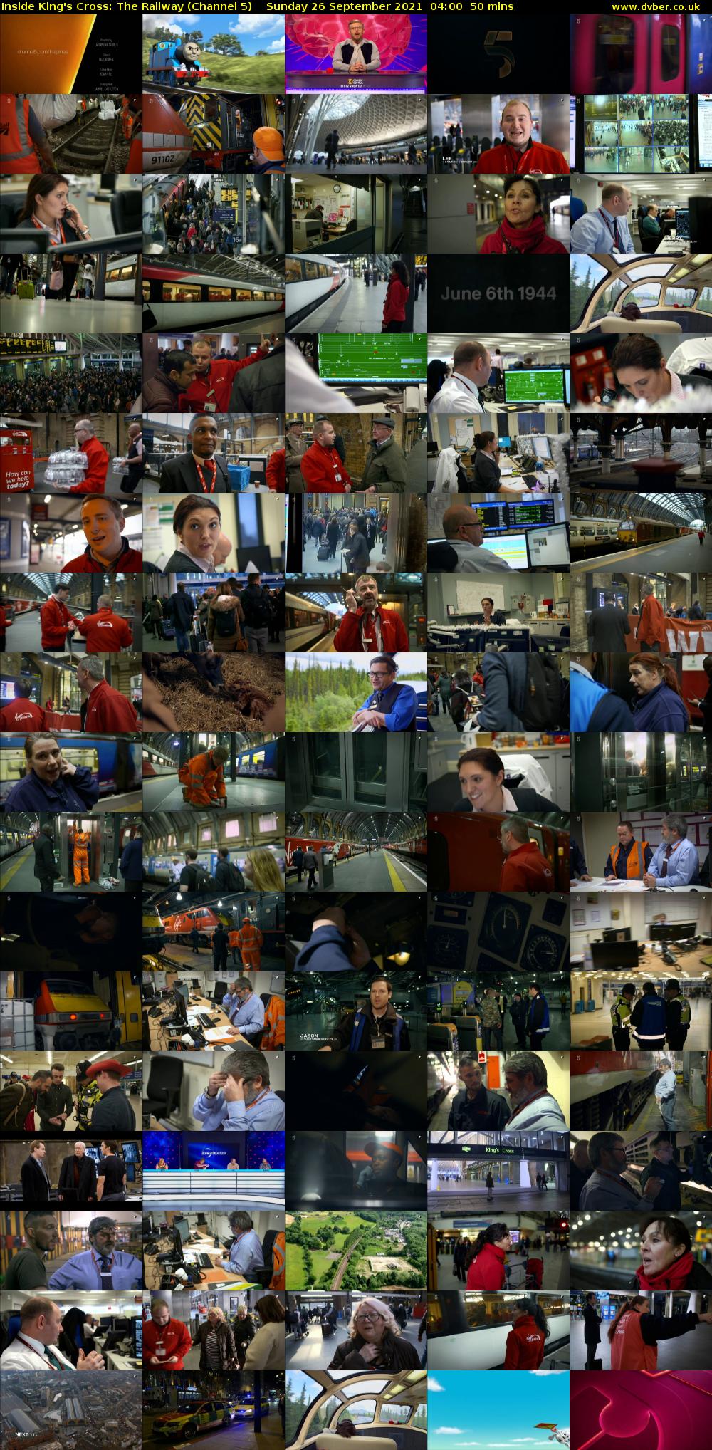 Inside King's Cross: The Railway (Channel 5) Sunday 26 September 2021 04:00 - 04:50
