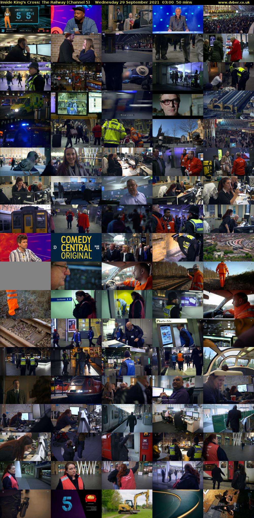 Inside King's Cross: The Railway (Channel 5) Wednesday 29 September 2021 03:00 - 03:50