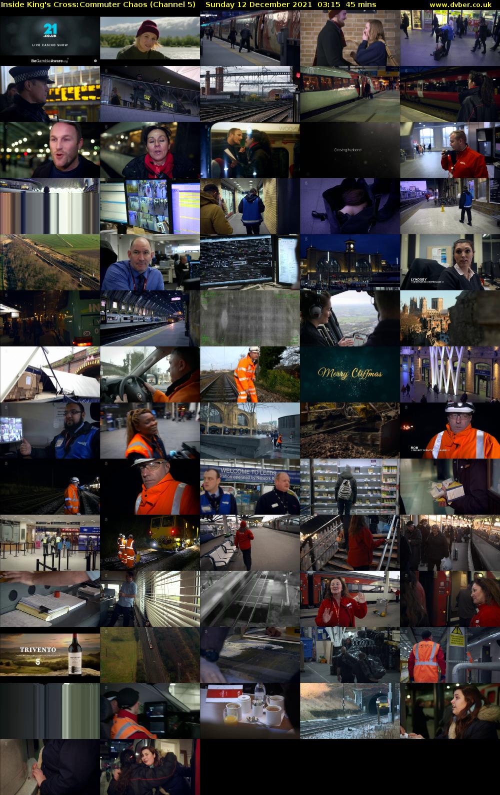 Inside King's Cross:Commuter Chaos (Channel 5) Sunday 12 December 2021 03:15 - 04:00