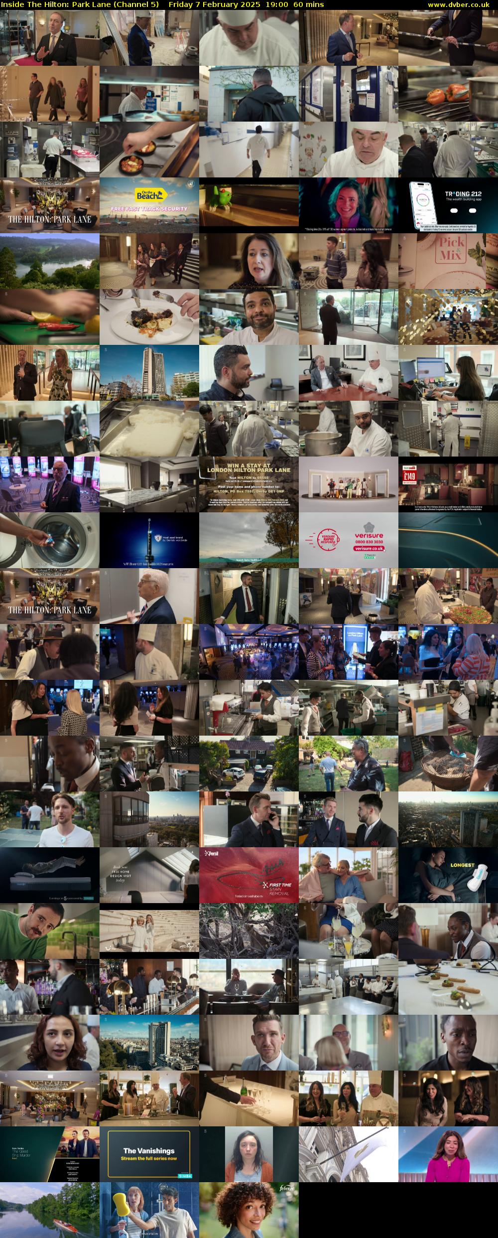 Inside The Hilton: Park Lane (Channel 5) Friday 7 February 2025 19:00 - 20:00