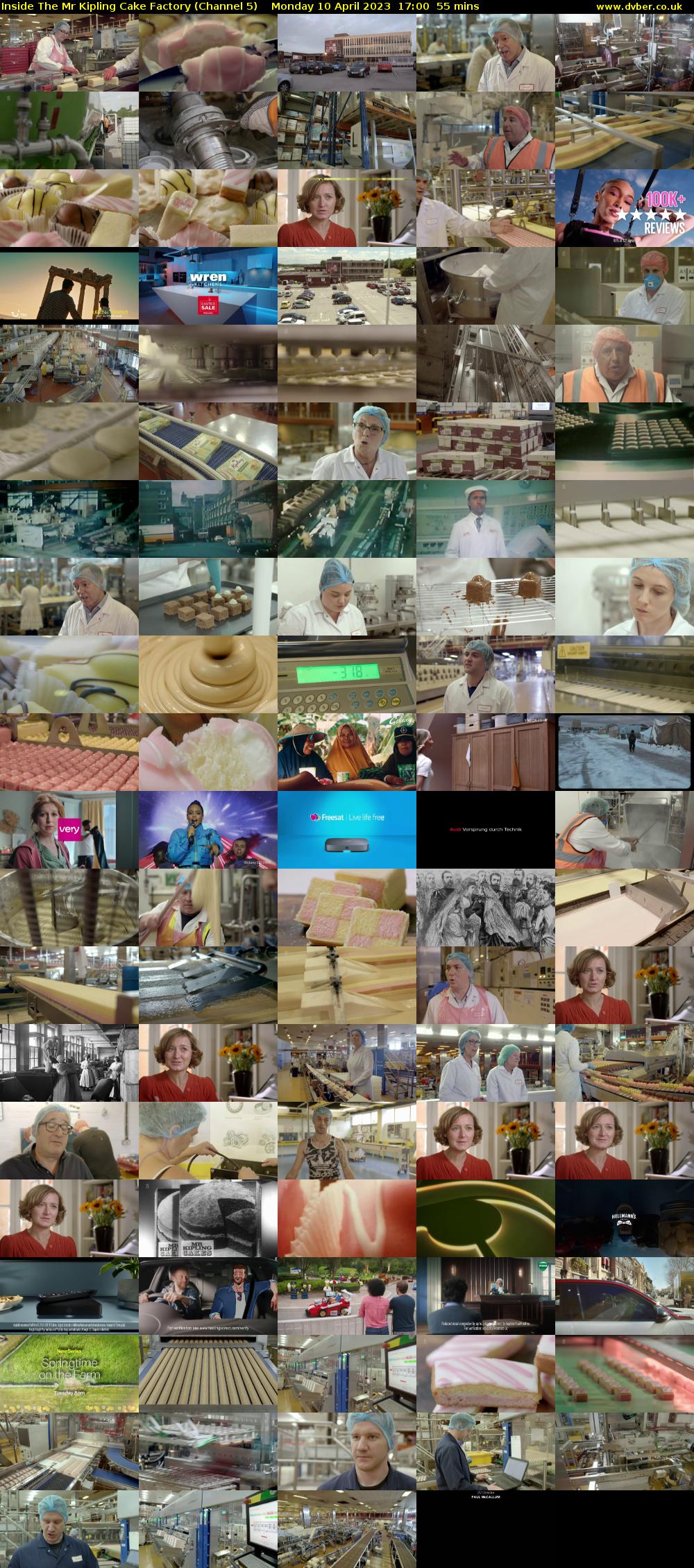 Inside The Mr Kipling Cake Factory (Channel 5) Monday 10 April 2023 17:00 - 17:55