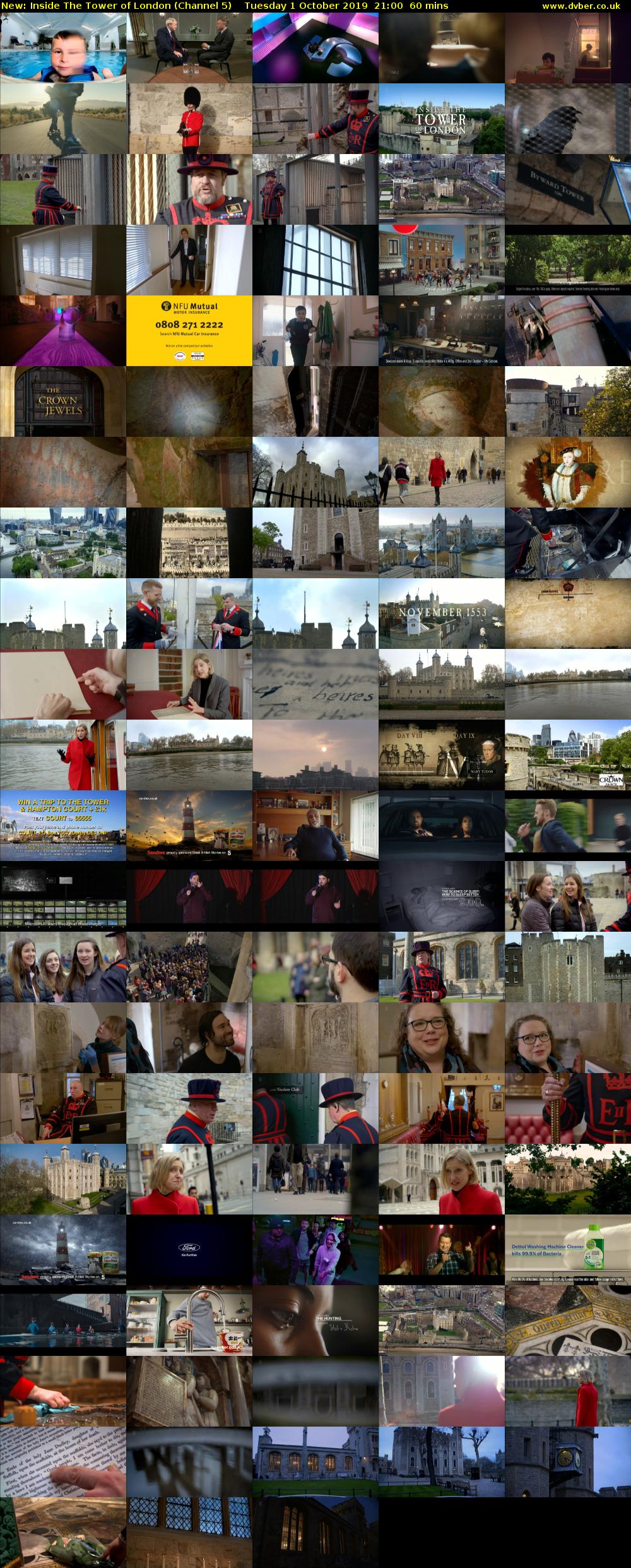 Inside The Tower of London (Channel 5) Tuesday 1 October 2019 21:00 - 22:00