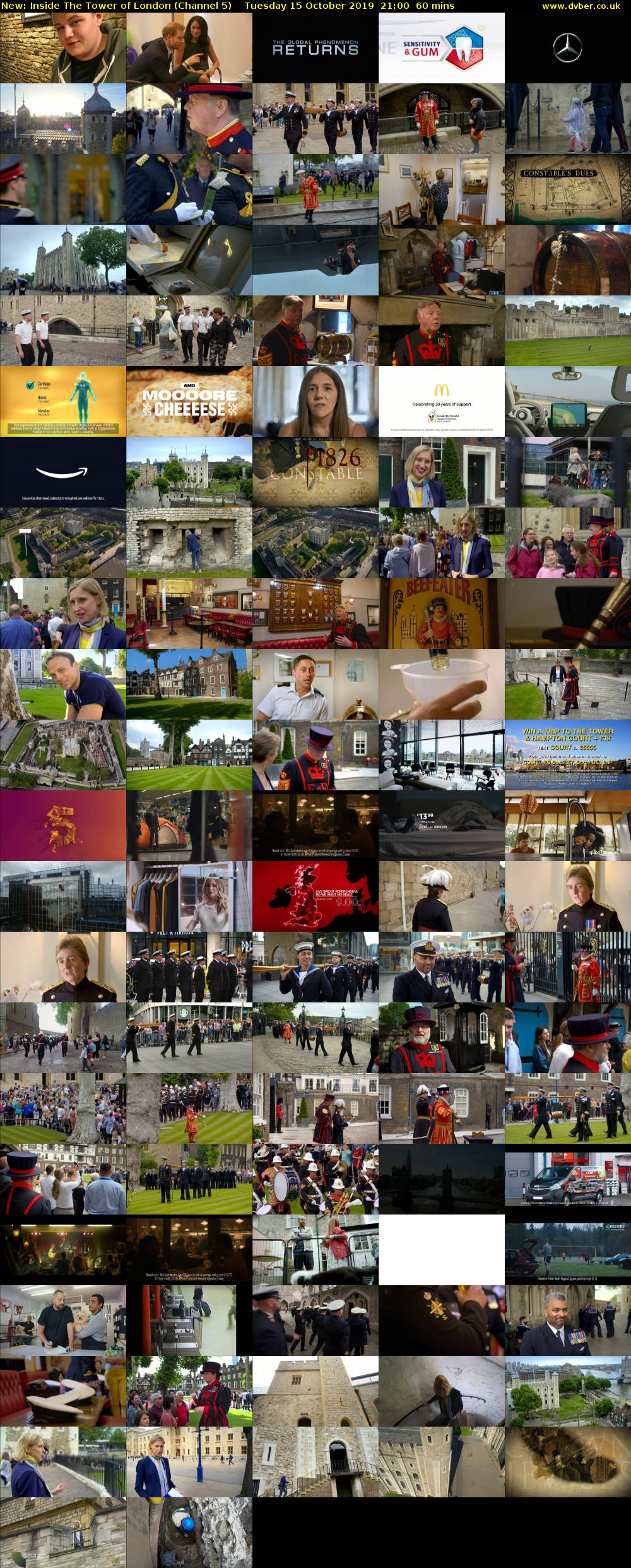 Inside The Tower of London (Channel 5) Tuesday 15 October 2019 21:00 - 22:00