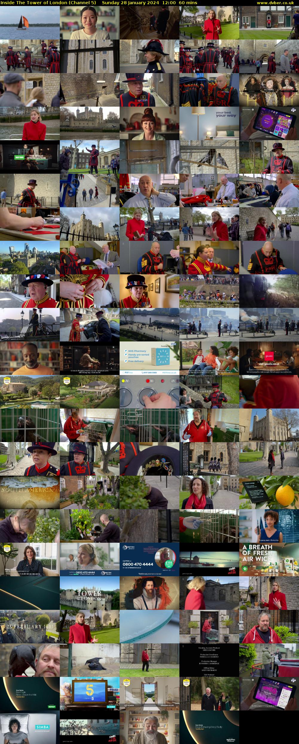Inside The Tower of London (Channel 5) Sunday 28 January 2024 12:00 - 13:00