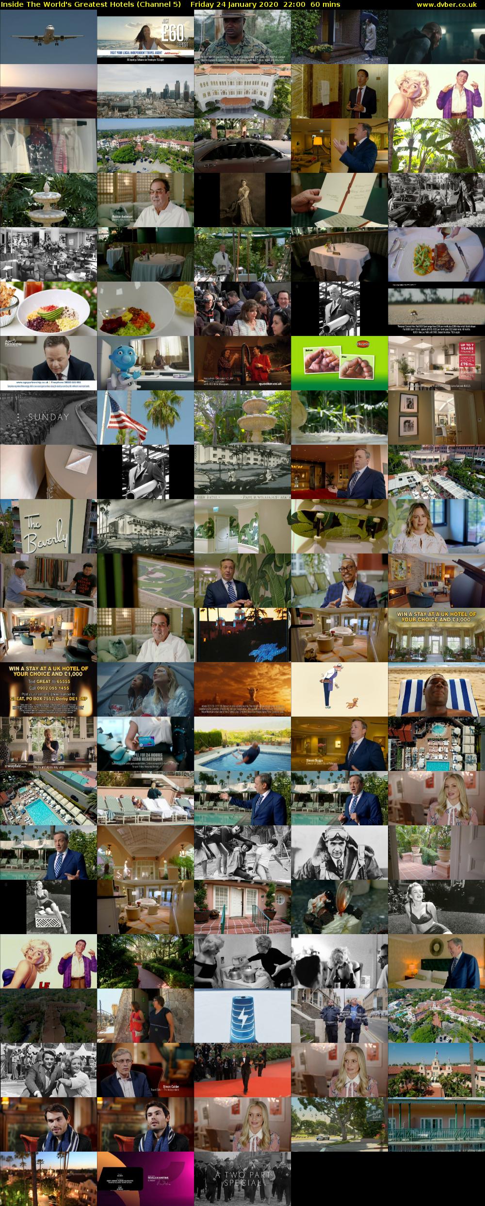 Inside The World's Greatest Hotels (Channel 5) Friday 24 January 2020 22:00 - 23:00
