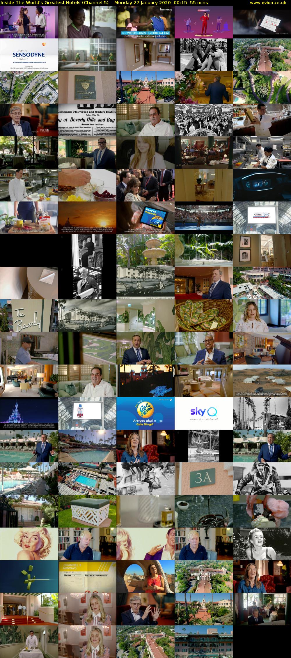Inside The World's Greatest Hotels (Channel 5) Monday 27 January 2020 00:15 - 01:10