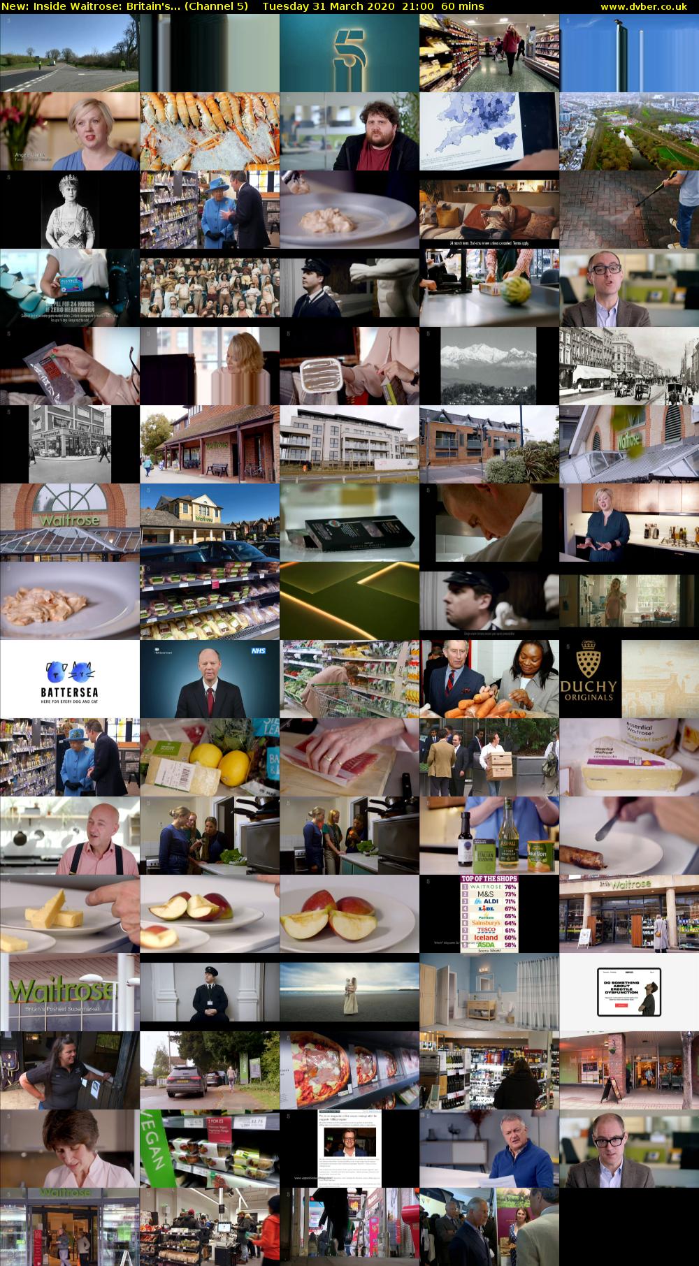 Inside Waitrose: Britain's... (Channel 5) Tuesday 31 March 2020 21:00 - 22:00
