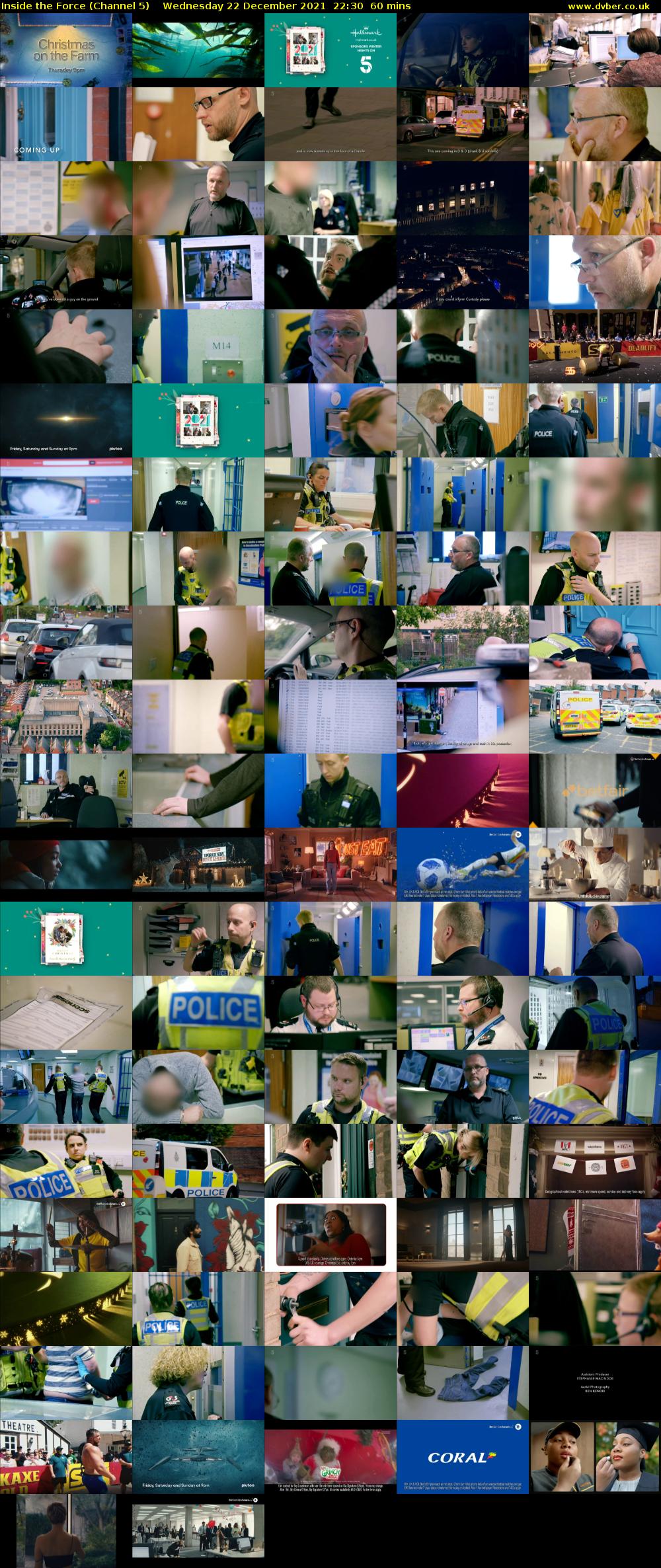 Inside the Force (Channel 5) Wednesday 22 December 2021 22:30 - 23:30