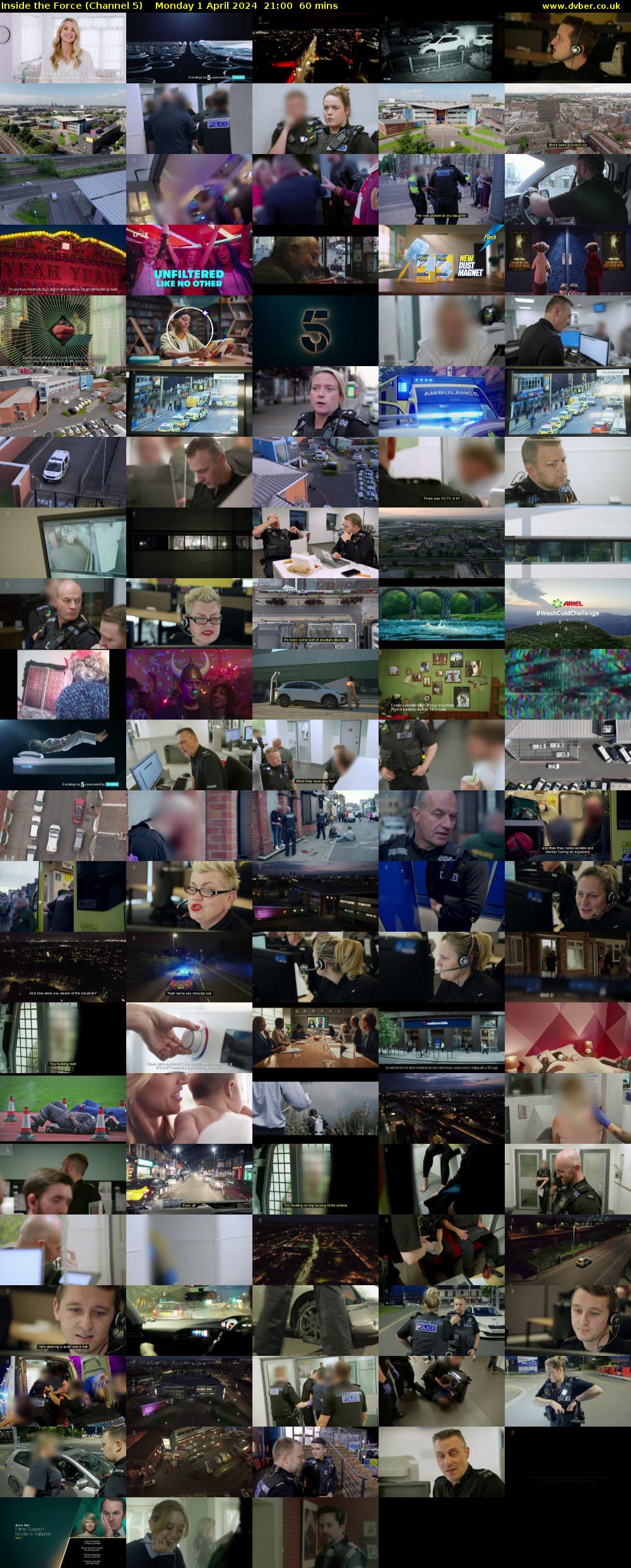 Inside the Force (Channel 5) Monday 1 April 2024 21:00 - 22:00
