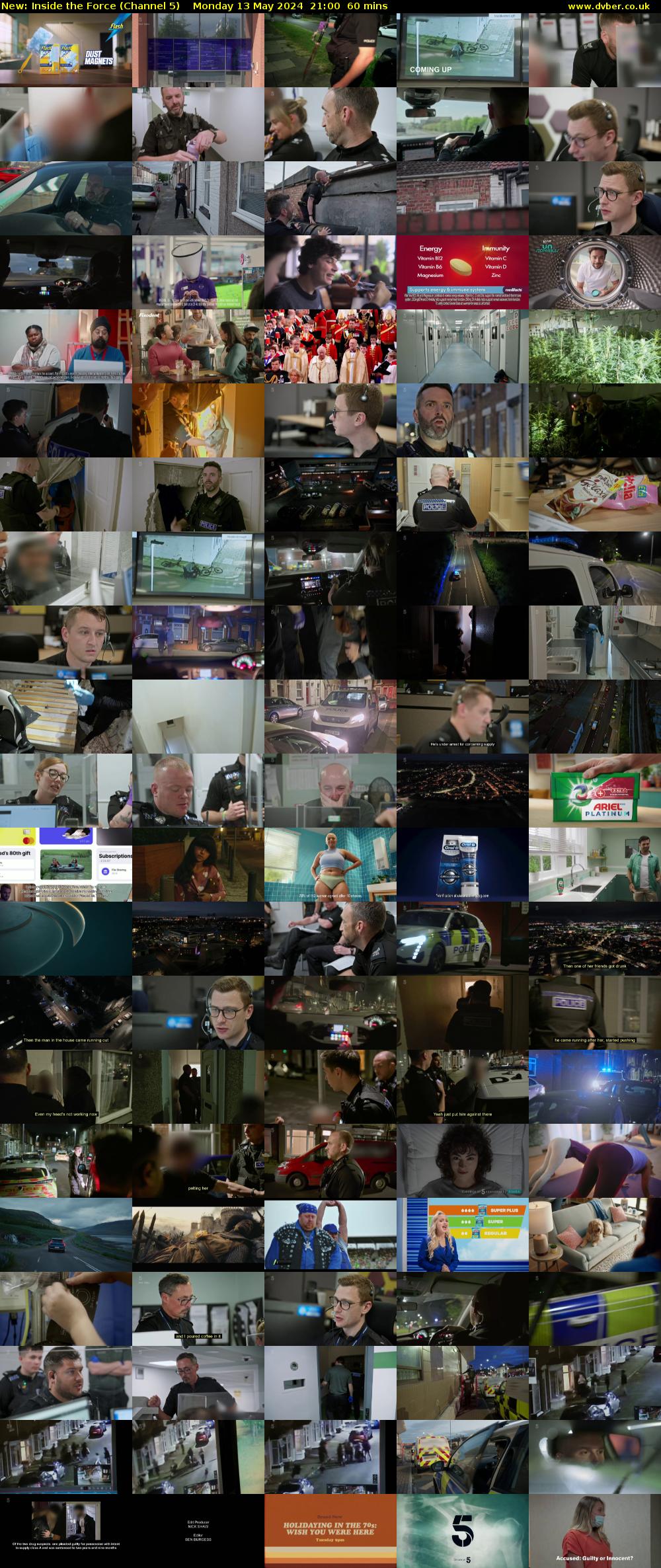 Inside the Force (Channel 5) Monday 13 May 2024 21:00 - 22:00