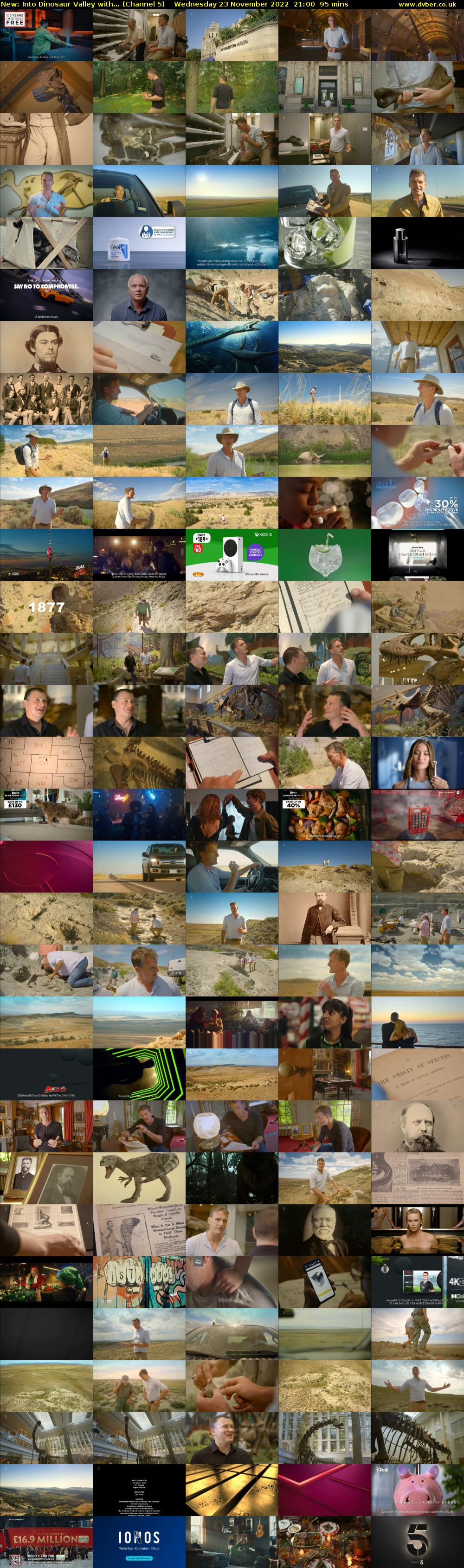 Into Dinosaur Valley with... (Channel 5) Wednesday 23 November 2022 21:00 - 22:35