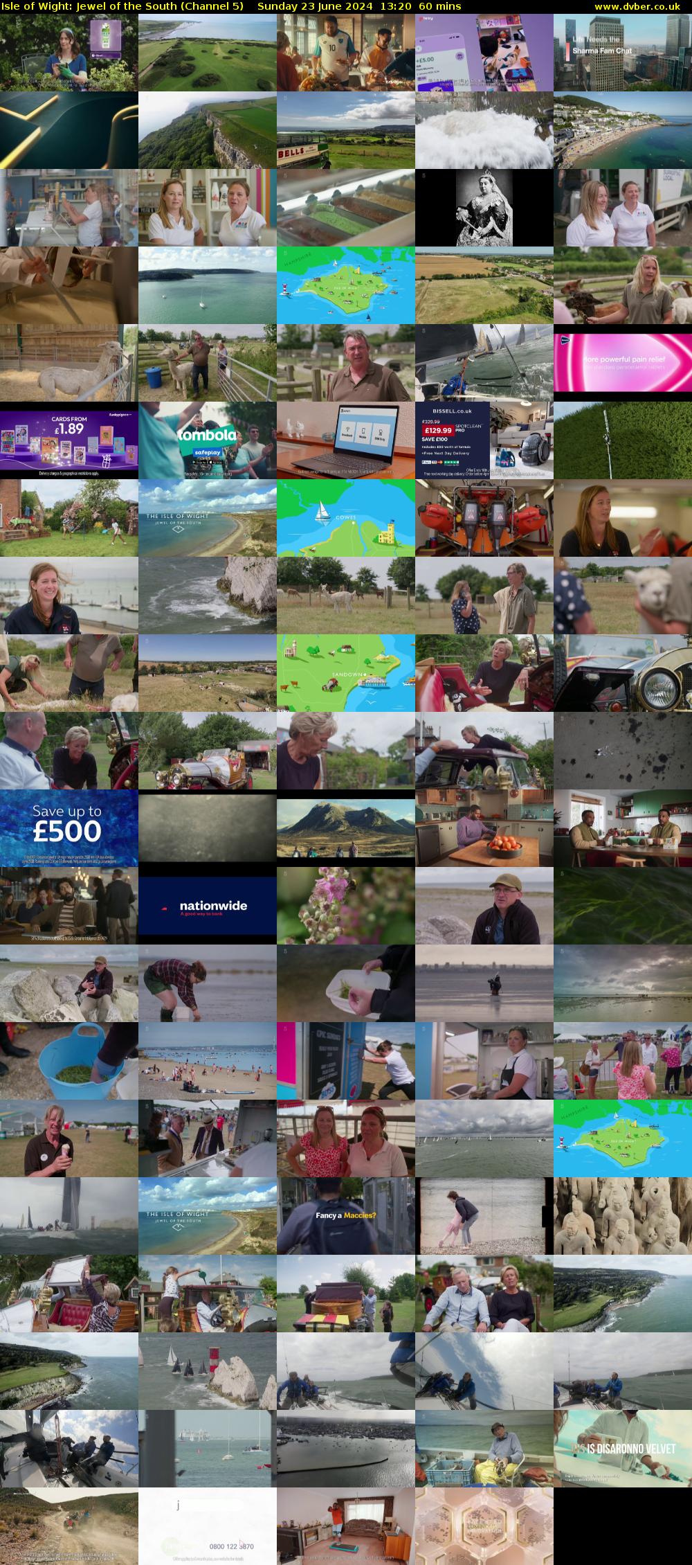 Isle of Wight: Jewel of the South (Channel 5) Sunday 23 June 2024 13:20 - 14:20